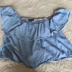 Denim crop top